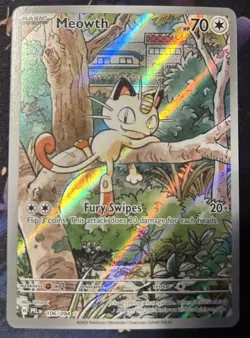 Meowth 106/094 Phantasmal Flames Pokemon Illustration Rare - Image 5
