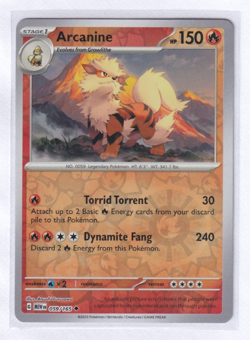 Arcanine 059/165 - Pokemon Scarlet & Violet 151 - Reverse Holo - Image 1