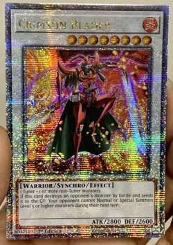 Yugioh Crimson Blader RA04-EN161 Quarter Century Secret Rare 1st Ed NM w/Track - Image 1