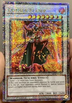 Yugioh Crimson Blader RA04-EN161 Quarter Century Secret Rare 1st Ed NM w/Track - Image 2