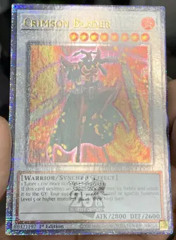 Yugioh Crimson Blader RA04-EN161 Quarter Century Secret Rare 1st Ed NM w/Track - Image 5