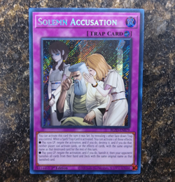 Solemn Accusation (BLZD-EN079) Near Mint Secret Rare Yugioh - Image 1