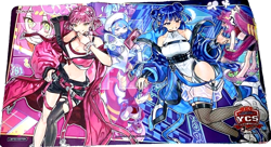 Yugioh Official Playmat Evil Twin Ki-sikil & Lil-la Konami YCSJ 2023 Tokyo NEW - Image 1