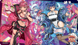 Yugioh Official Playmat Evil Twin Ki-sikil & Lil-la Konami YCSJ 2023 Tokyo NEW - Image 2