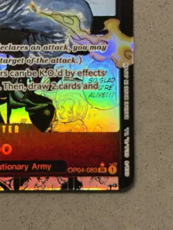 Sabo Manga One Piece CCG OP04-083 Kingdoms of Intrigue Alt Art Foil SR 6000 - Image 4