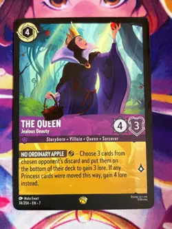 The Queen Jealous Beauty 74/204 Legendary Disney Lorcana Archazia's Island - Image 1