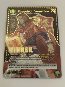 Union Arena Winner Card Fuegoleon Vermillion R UEPR/BCV-1-039 English - Image 1
