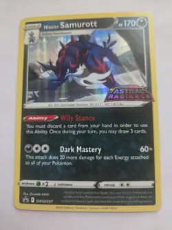 Hisuian Samurott SWSH207 SWSH: Sword & Shield Promo Cards Holo - Image 1