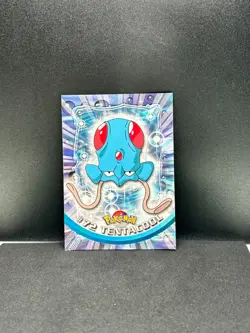 TENTACOOL #72 Topps TV Animation BLACK LOGO Pokemon Card LP - Image 1