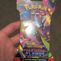 Pokemon TCG Mega Evolution Phantasmal Flames Booster Pack 10 Cards - Image 1