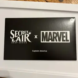 Magic: The Gathering Secret Lair x Marvel Captain America Set 5 Cards Sealed - Image 1