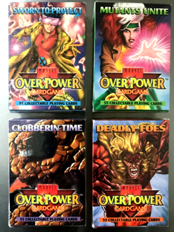 1995 Marvel Overpower Card Game New Sealed Four Games - Image 1
