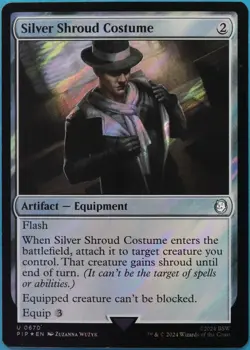 Silver Shroud Costume (Surge 670) FOIL Fallout NM Surge CARD (514962) ABUGames - Image 1