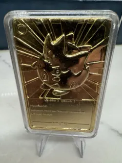 Vintage Pokemon 1999 Burger King 23K Gold Plated TOGEPI Card ONLY - VG+! - Image 2