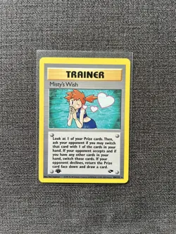 Misty’s Wish 108/132 1st Edition Gym Challenge Pokemon Card NM - Image 1