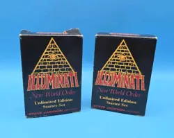 Illuminati 1995 New World Order Unlimited Starter Deck Card Game Lot Of 2 - Image 1