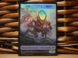 MTG Phyrexian Myr 0044 / Bird 0004 | FOIL TOKEN | NM Near Mint | CMM | 2023 - Image 1