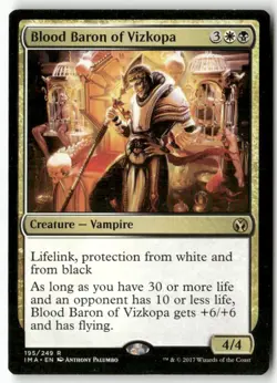 Blood Baron of Vizkopa 195 Rare Iconic Masters Magic: The Gathering Near Mint - Image 1