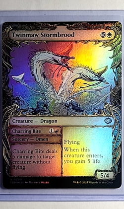2025 MTG Magic The Gathering TDM Tarkir Dragonstorm Foil #320 Twinmaw Stormbrood - Image 1