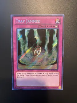Trap Jammer LCJW-EN111 1st Edition Secret Rare Yu-Gi-Oh - Image 1