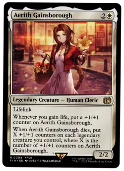Aerith Gainsborough #0004 (FIN) Final Fantasy Rare MTG - Image 1
