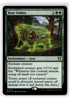 Bear Umbra 121 Commander: Wilds of Eldraine Normal NM - Image 1