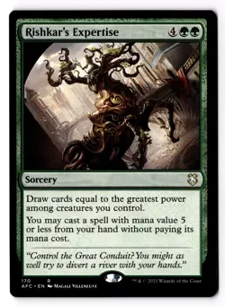 Rishkar's Expertise 170 Commander: Adventures in the Forgotten Realms Normal NM - Image 1