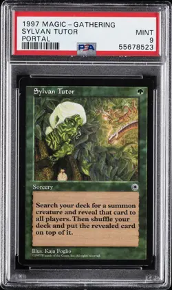 1997 MTG PORTAL SYLVAN TUTOR PSA 9 - Image 1