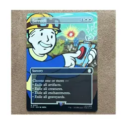Farewell #0353 Universes Beyond: Fallout Sorcery Rare White MTG Vault Boy 2024 - Image 1