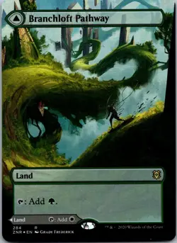 Branchloft Pathway (Borderless) R Zendikar Rising 284 NM FOIL - Image 1