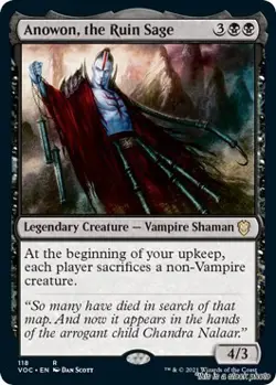 MTG Anowon, the Ruin Sage 118 Commander: Innistrad: Crimson Vow NM Magic - Image 1