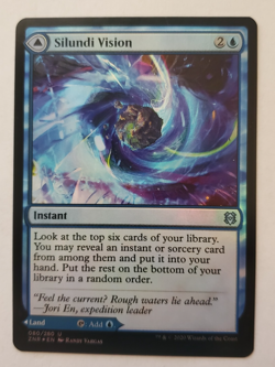 1x Silundi Vision Silundi Isle FOIL Zendikar Rising MTG Magic the Gathering NM - Image 1