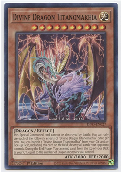 Yu-Gi-Oh!-3X Divine Dragon Titanomakhia-DIFO-EN027 - Common - 1st Ed- New - NM/M - Image 1