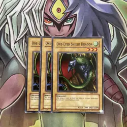 MRL-E127 x3 One-Eyed Shield Dragon Common Excellent Conditon Yugioh - Image 1
