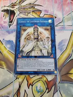 Yugioh - Curious, the Lightsworn Dominion EXFO-EN091 NM 1st ed Super Rare - Image 1
