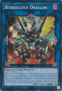 Yugioh! Borrelend Dragon - RA02-EN043 - Prismatic Collector's Rare - 1st Edition - Image 1