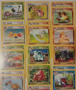 Pokemon TCG Jungle First Edition Unlimited 41 Card Mixed Lot LP-NM Vintage WOTC - Image 2