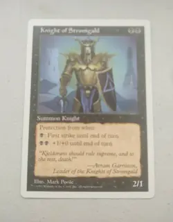 MTG Knight of Stromgald Fifth Edition Reg. Unc Premium NOS See Description - Image 2