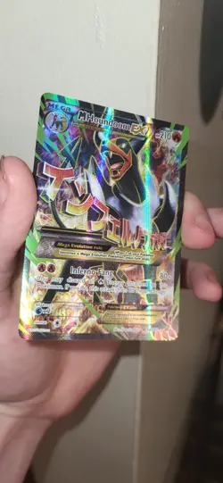 Pokemon TCG M Houndoom EX Ultra Rare Full Art 154/162 Breakthrough - Image 1