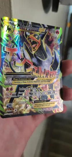 Pokemon TCG M Houndoom EX Ultra Rare Full Art 154/162 Breakthrough - Image 4