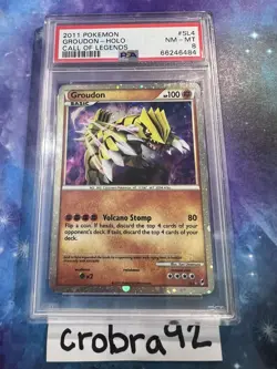 2011 POKEMON CALL OF LEGENDS SL04 GROUDON-HOLO PSA 8 vintage super rare - Image 1