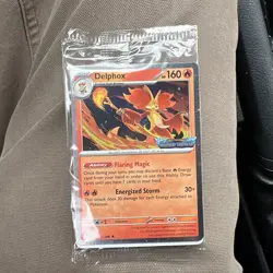 SEALED Delphox Chaos Rising Promo Holo Pokemon Card English ✅ Fast Shipping ✅ - Image 2