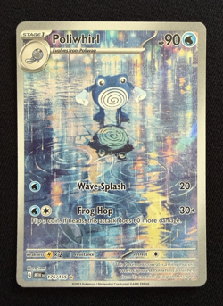 Poliwhirl 176/165 Scarlet & Violet 151 Illustration Rare NM Pokemon - Image 1
