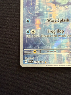 Poliwhirl 176/165 Scarlet & Violet 151 Illustration Rare NM Pokemon - Image 5