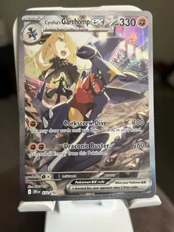 Pokemon TCG Cynthia's Garchomp EX Destined Rivals 232/182 - Image 1
