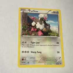 Pokemon Furfrou 33/39 Basic 2013 Regular 90 HP English Pokemon TCG - Image 1