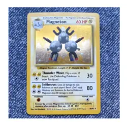 Pokemon Wizards of the Coast Magneton 9/102 Base Set Holo Rare 1999 English - Image 1