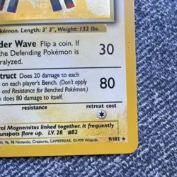 Pokemon Wizards of the Coast Magneton 9/102 Base Set Holo Rare 1999 English - Image 5