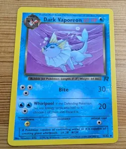 Dark Vaporeon 45/82 Uncommon Team Rocket Pokemon Unlimited MP - Image 1
