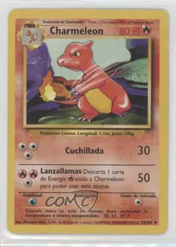 Charmeleon Spanish Pokemon Base Set #24 1999 - Image 1